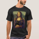 Search for funny mona lisa tshirts Cat