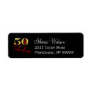Search for red glitter return address labels Typography