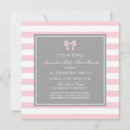 Search for pink grey white baby shower invitations Modern