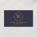 Search for navy blue and gold business cards Simple