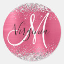 Search for silver monogram stickers Foil