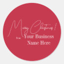 Search for business christmas stickers Red