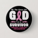Search for cancer survivor buttons Breast cancer awareness month