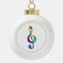 Search for treble clef ornaments Rainbow