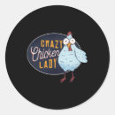 Search for crazy lady stickers Chicken
