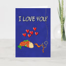 Search for fishing valentines day cards I love you