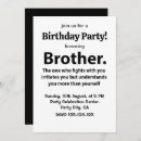 Recherche de brother invitations Noir et blanc
