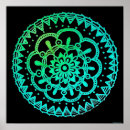 Recherche de mandala coloré posters Cool