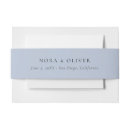 Recherche de dusty blue invitation belly bands Minimal