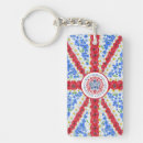 Search for british blue keychains Red white and blue