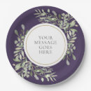 Search for purple and gold plates Bridal shower