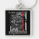 Search for fire department square keychains Thin red line