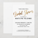 Search for typography bridal shower invitations Bride