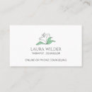 Recherche de fleur blanche cartes visite Customer