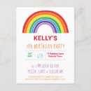 Search for birthday invitation postcards Rainbow