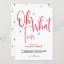 Search for oh what fun seasonal invitations Colourful