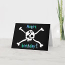 Search for pirate birthday cards Crossbones