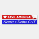 Search for anti cat bumper stickers Political