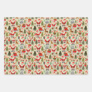 Search for claus wrapping paper Red