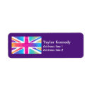 Search for national flag return address labels United kingdom