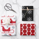 Search for black and white santa wrapping paper Festive