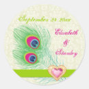 Search for peacock save the date stickers Peafowl