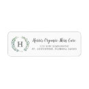 Search for rustic monogram return address labels Watercolor