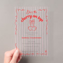 Search for red bow invitations Coquette