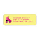 Search for roller skating return address labels Retro