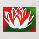 Recherche de fleur de lotus rouge cartes postales Floral