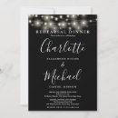 Search for string lights rehearsal dinner invitations Simple