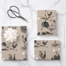Search for chicken rooster wrapping paper Farm