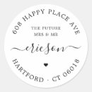 Search for heart return address stickers Black and white