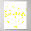 Recherche de rubans jaunes posters Blanc