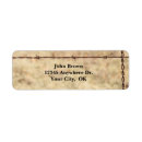 Search for wire return address labels Rustic