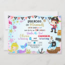 Search for mermaid and pirate invitations Siblings