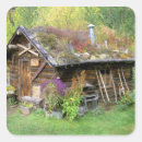 Recherche de cabane autocollants Cabane en rondins