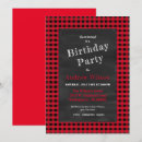 Search for red and black plaid invitations Boys