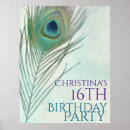 Recherche de plume paon posters Anniversaire