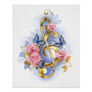 Search for treble clef posters Gold