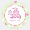 Search for pink turtle stickers Baby shower