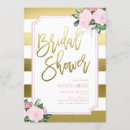 Search for faux gold bridal shower invitations Botanical