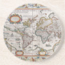 Recherche de monde antique dessous de verres Vintage