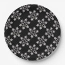 Search for black and white christmas plates Snow