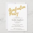 Search for golden graduation invitations Simple
