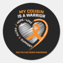 Search for multiple sclerosis ribbon stickers Warrior