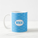 Search for blue wave mugs Blue and white