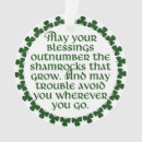 Search for irish blessing ornaments St patricks day