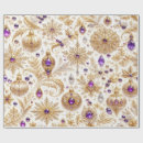 Search for christmas ornaments wrapping paper Purple