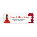 Search for quinceañera return address labels Elegant